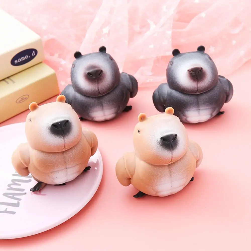 Soulagement du stress Capybara presser jouets animaux Squishy Capybara Fidget jouets extensible Capybara jouets soulagement du stress pour les enfants et les adultes
