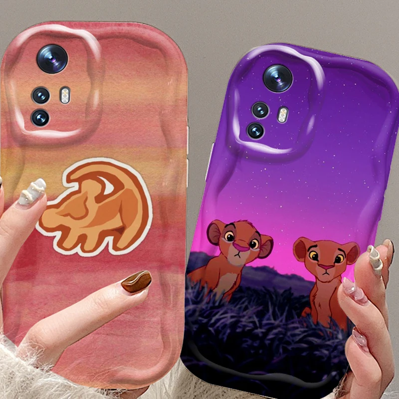 Lion King Disney Cartoon Cute For Xiaomi Mi 14 12 12T 11 Lite Poco M6 X6 X5 X4 X3 M3 F4 Pro GT NFC 5G Wave Oil Back Phone Case