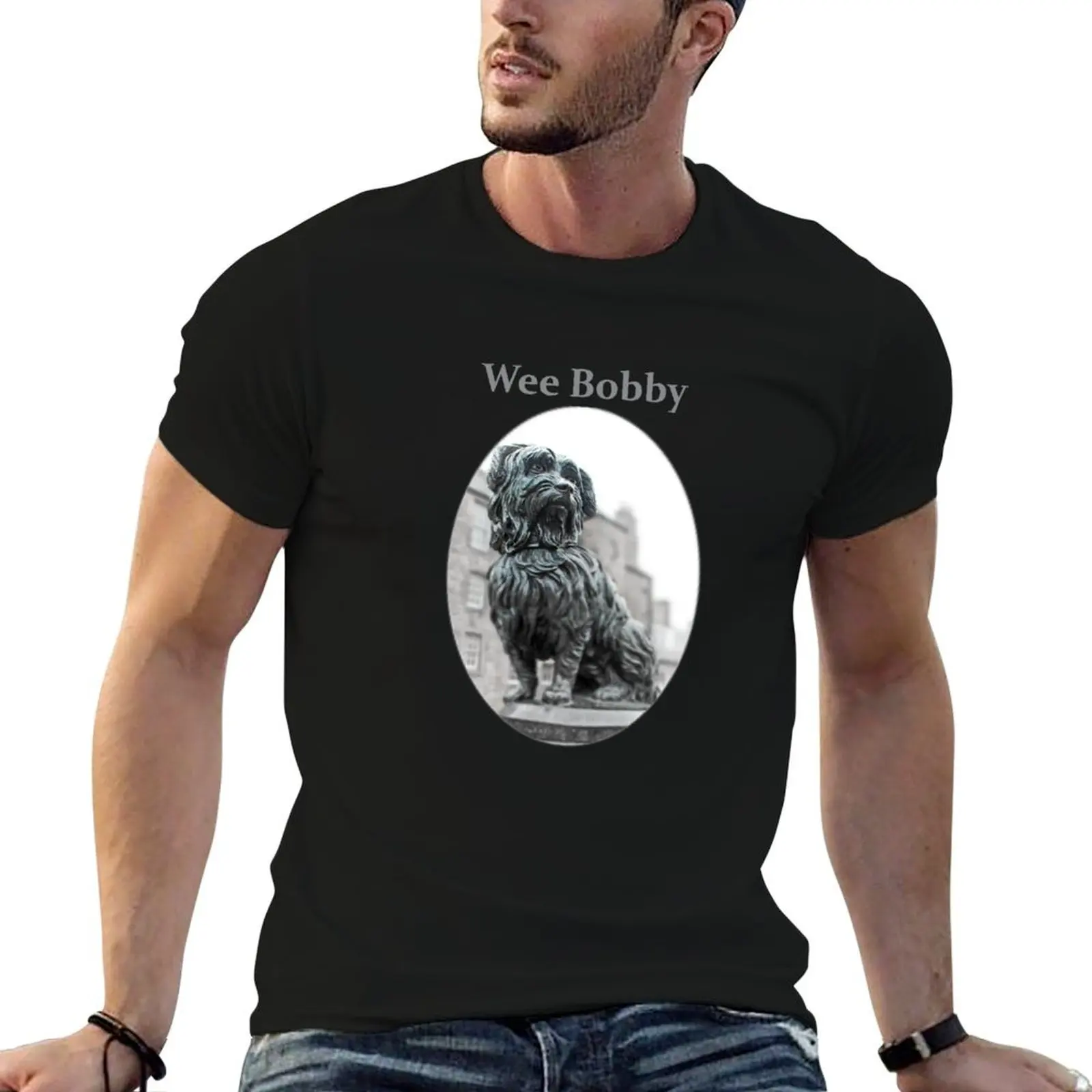 

Футболка Wee Bobby, мужские футболки с принтом, мужская футболка, тяжелые хлопковые футболки для мужчин, винтажная футболка с графикой