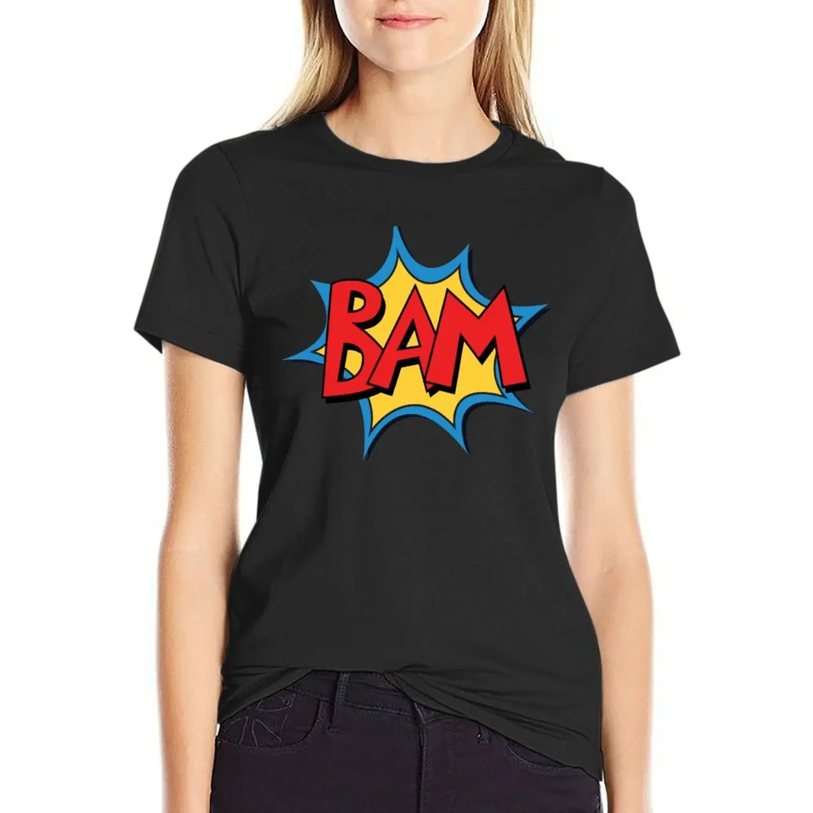 

COMIC BOOK: BAM! T-Shirt quick-drying lady clothes hippie clothes clothes for woman