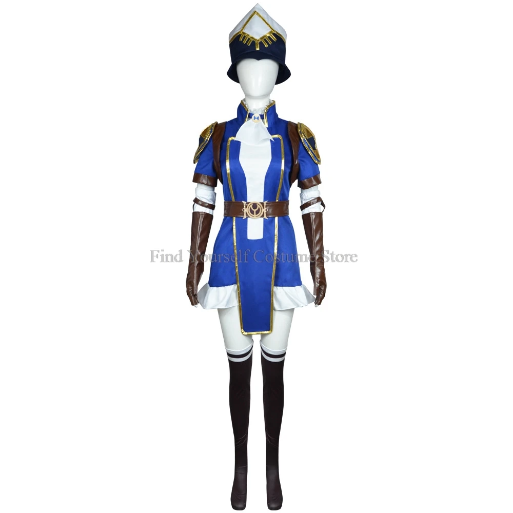 Caitlyn Kiramman Cosplay Arcane:Game Caitlyn The Sheriff Of Piltover Cosplay Costume Outfits Halloween Carnival Suit