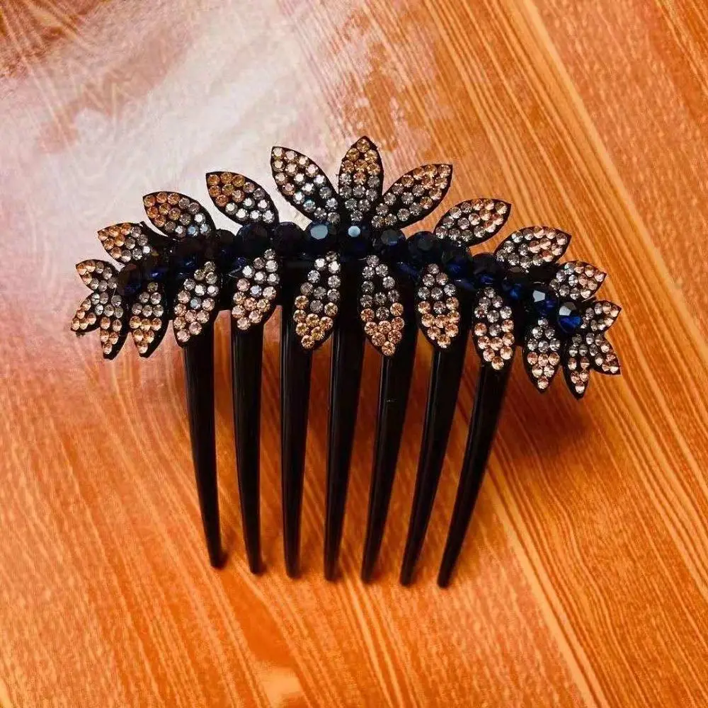 Trendy Sweet Crystal For Girls Ponytail Holder Hairpins Women Hair Comb Hair Claws Korean Barrettes Hair Clips