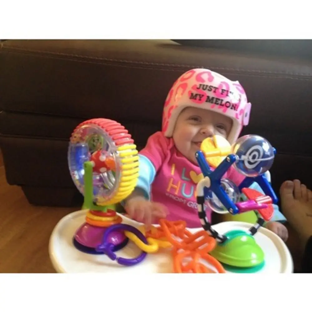 Saugnapf, 360° drehbar, Windmühle, Farbperle, kleine Größe, multi-sensorischer Ball, frühes Lernen, Kunststoffrad, Babyspielen