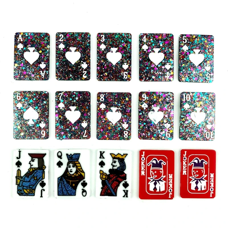 15 Sheets Silicone Playing Card Mold for Resin Casting Silicone Epoxy Molds