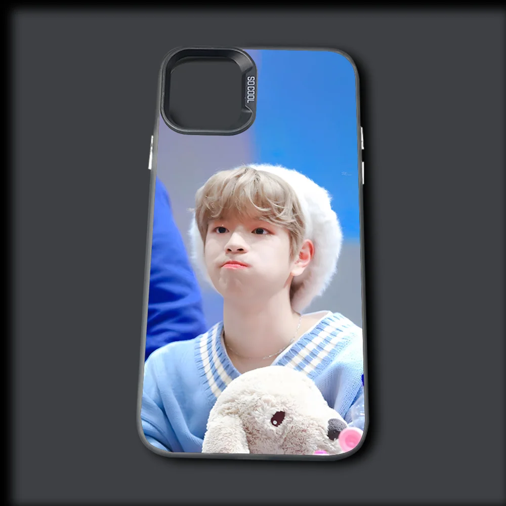 Singer S-Sungmin Phone Case For iPhone 16,15,14,13,12,11,Mini,Pro,MAX Gray Drop Matte Shockproof Soft Cover