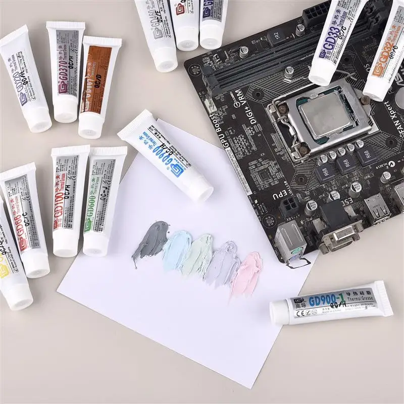 High Thermal Conductive Grease Paste Silicone Plaster Heat Sink Compound Cpu LED Computer GD900 Heat-Dissipating Silicone Paste