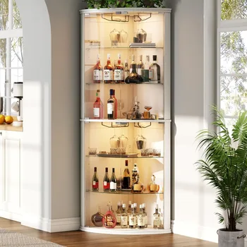Modern LED Corner Bar Cabinet 1