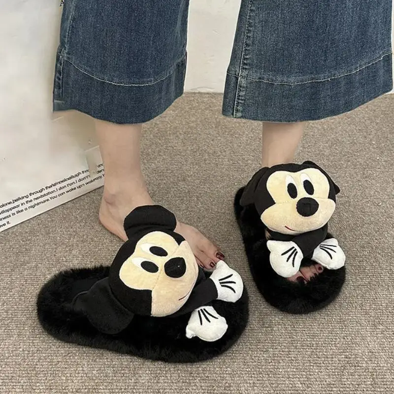 لطيف الفتيات الكرتون المنزل المضادة للانزلاق غامض النعال شتاء موضة جديدة تنوعا سميكة سوليد قطعة واحدة النعال مريحة #2