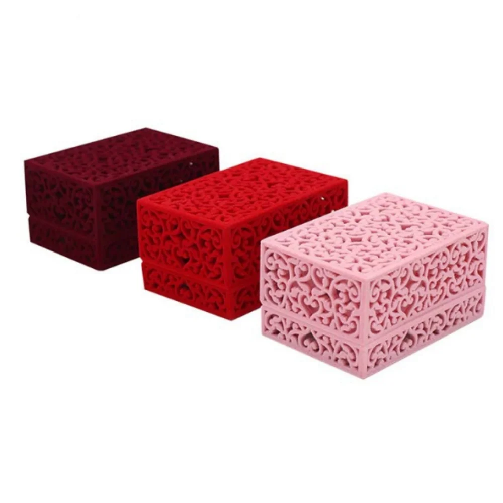 

Бархатная подарочная коробка, мягкая упаковка для ювелирных изделий, коробка для сережек, романтическая коробка для демонстрации ювелирных изделий, подарки на годовщину