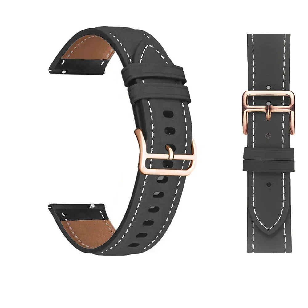 20mm Replacement Straps For Xiaomi Amazfit GTS 4/2 Mini Wriststrap PU Leather Amazfit GTS3 GTS2 2e Bip Smart Bracelet Watchbands