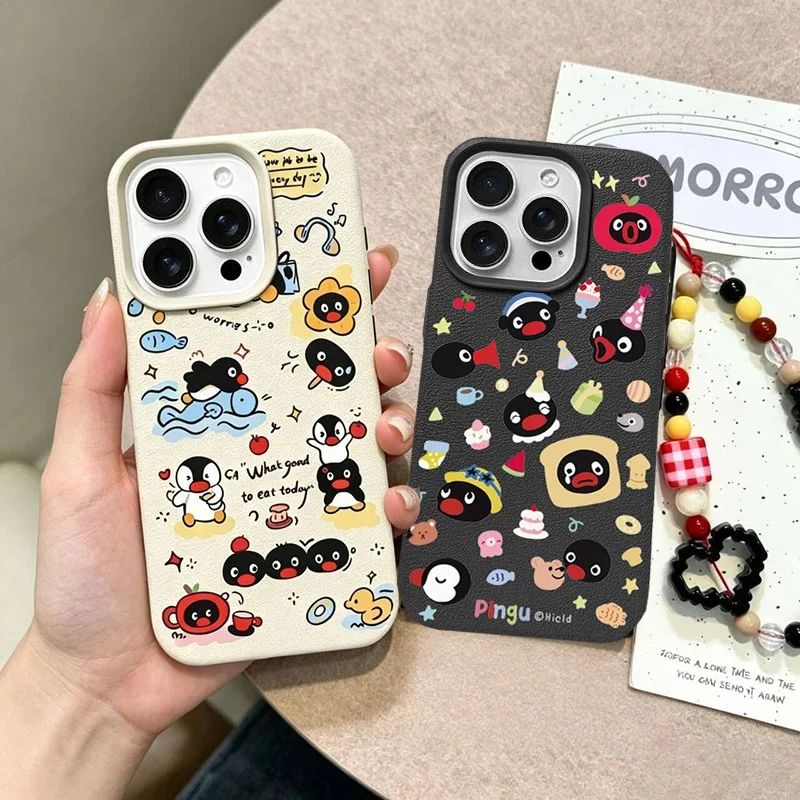 Cute Pingu Bracelet Pattern Casing For OPPO Realme 15 Pro 5G 14 13 12 Pro Plus C85 Pro C83 C75 C55 C63 C53 C35 Note 80 5G Case