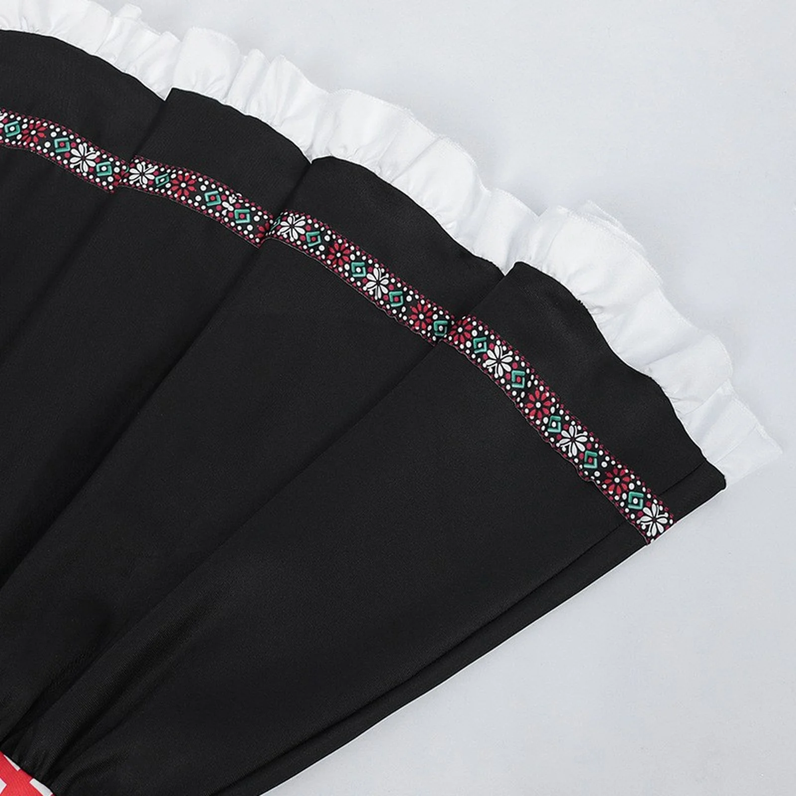 زي مهرجان البيرة زي الأداء النسائي البافاري فستان برقبة مربعة مطبوع برقبة مربعة فستان فيستدوس دي فيرانو بارا موخير نسائي نسائي #3