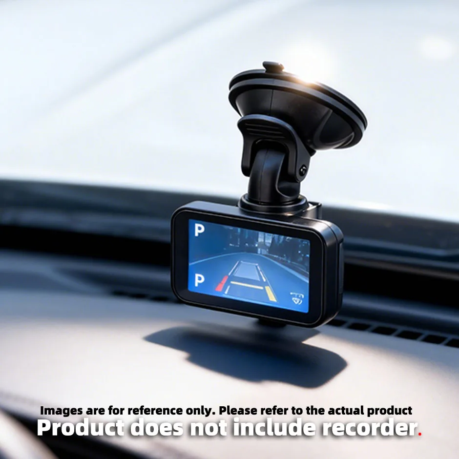 360° Rotating Suction Cup Mount for Action Camera, Car DVR on Windshield - Secure Holder Bracket for Driving Recording..