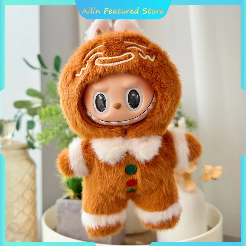 For Labubu Clothes Gingerbread Man Christmas Cute And Fashionable Dressing Accessories Christmas Gingerbread Man Toy Hobby