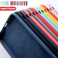 Liquid Silicone Phone Case For Huawei P50 P40 P30 P20 Mate 20 30 Honor 60 50 20 Lite Pro P Smart 2020 Fashion Cover Accessories