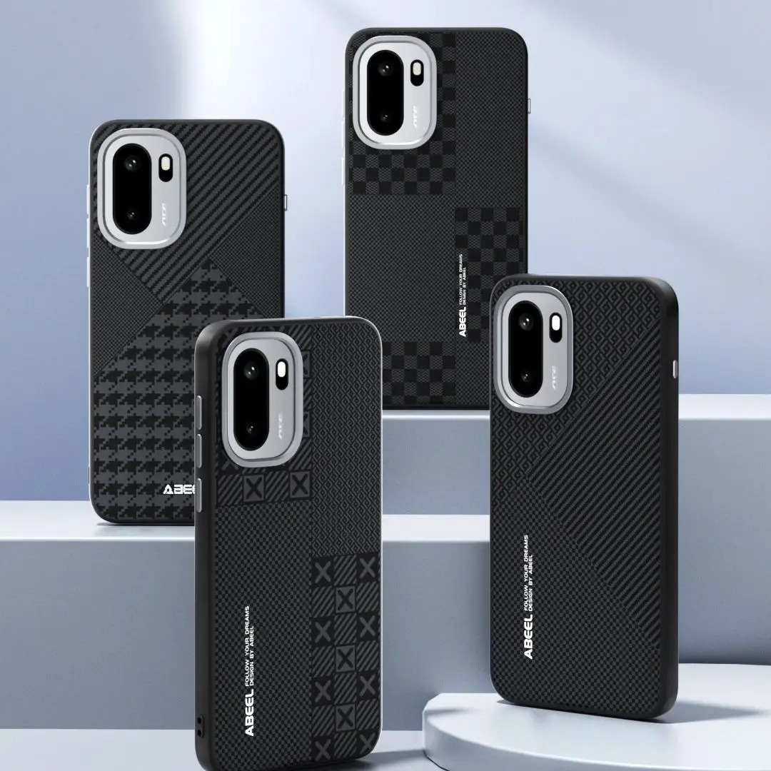 

For OnePlus Ace 6 Case 1+Ace 6 Magsafe Wireless Charging Carbon Fiber Super Pattern Camera Circle Mobile Phone Cases Cover