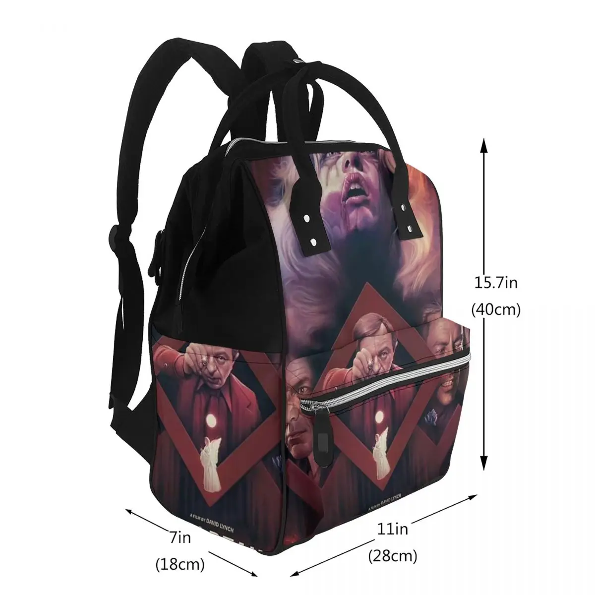 Black Lodge Twin Peaks Inspired Graphic Student Backpack School Bag Hiking Travel Daypack for Men Women Bookbag Shoulder Bags