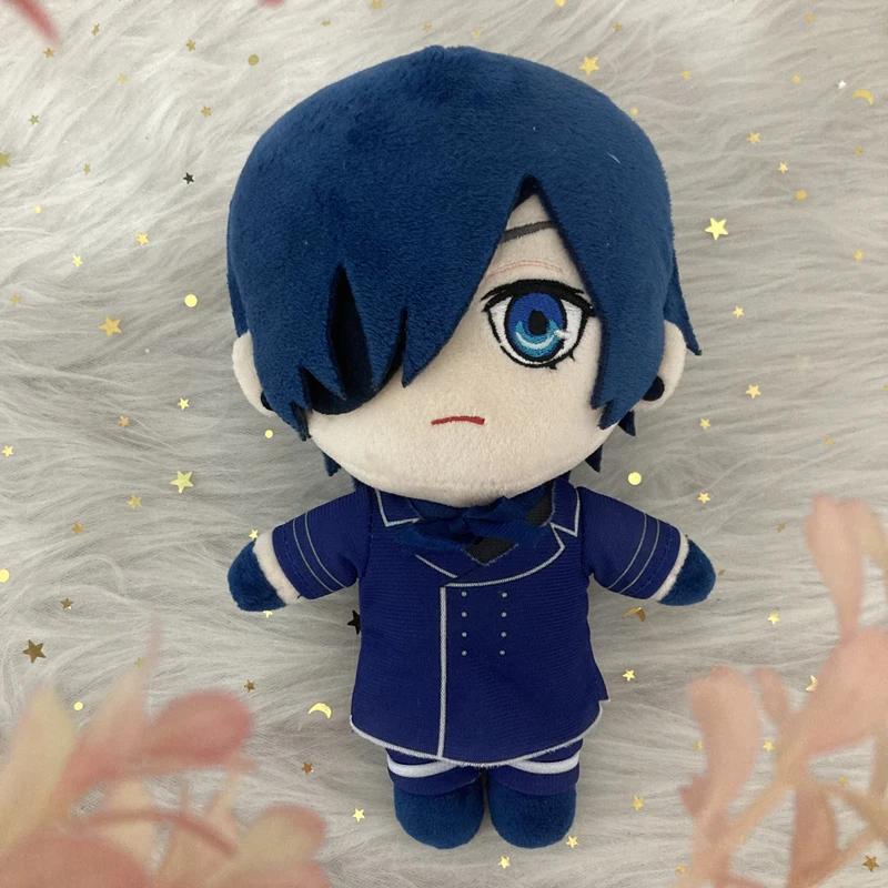 20cm Anime Black Butler Ciel Phantomhive Smile Plush Doll Cosplay Cartoon Cute Soft Stuffed Pillow Kids Birthday Gift