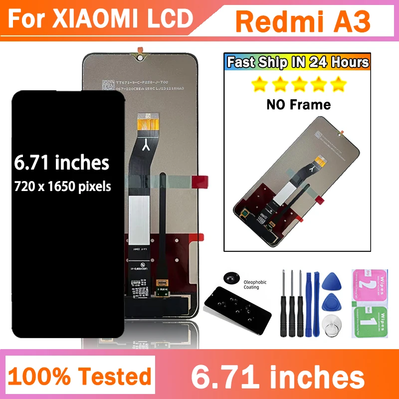 100% testado tela de exibição a3 para xiaomi redmi a3 lcd 23129rn51x display touch screen digitador assembléia substituição