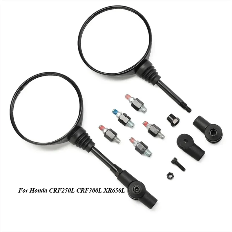 

Motorcycle Rearview Mirror Round Mirror For Honda CRF250L 300L XR250L 650L 1993-2022 Motorbike Modified Mirror