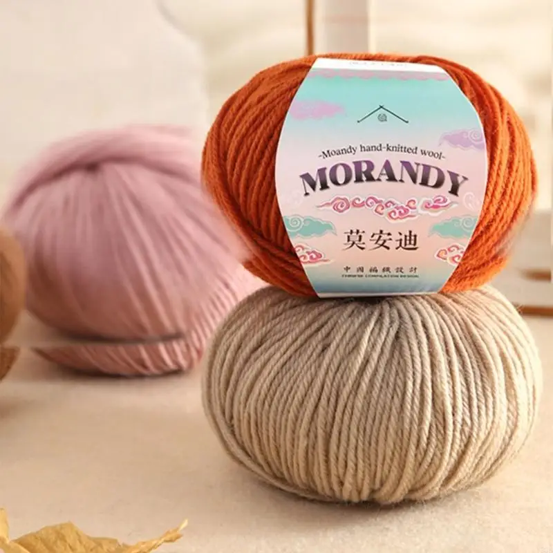 

5Roll Colored Soft Acrylic Yarn 109.36Yard Each Knitting Yarn for Sweater Scarves Hat Crochet Craft Weaving Project Y5GB