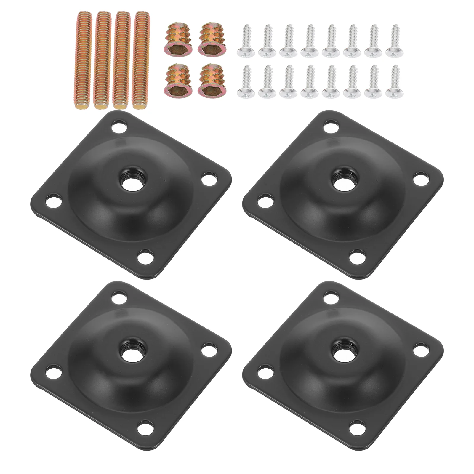 Furniture Leg Attachment Plates Connector Table Connectors for Feet Mount Hardware Mounting Accessories