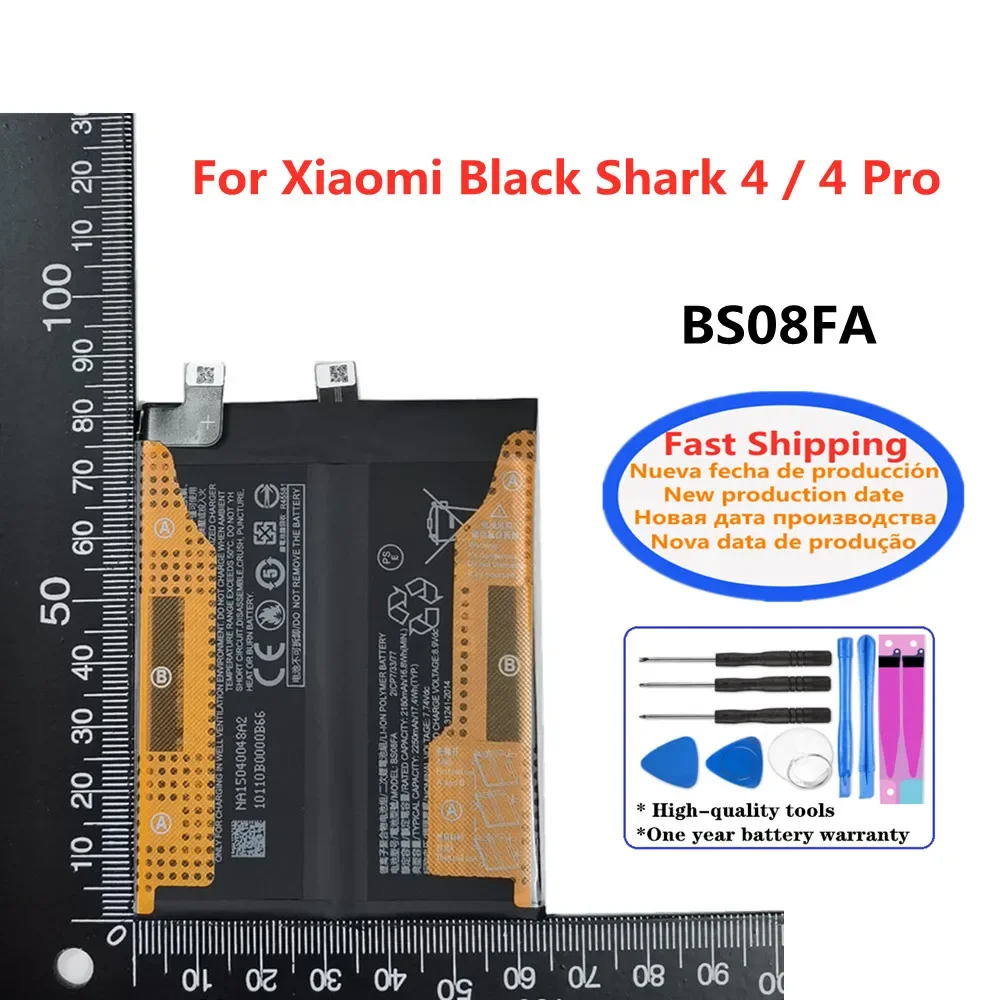 2x2250mAh Phone Battery BS08FA For Xiaomi Black Shark 4 4Pro 4s Pro PRS-A0 KSR-A0 Replacement Batteries