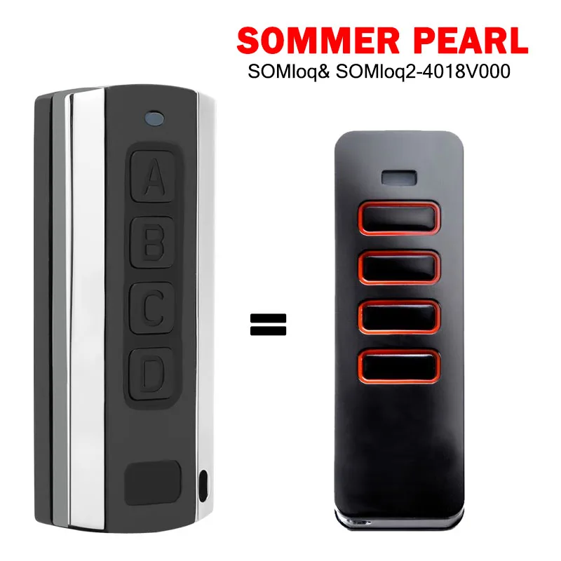 

Compatible With SOMMER SOMloq PEARL 4018V000 4018V020 4018V003 Slider Vibe Twin Twin+ Status Garage Door Remote Control 868MHz