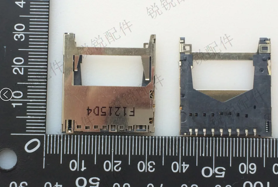 For imported TE Tyco SD card holder, external welding type, self-elastic card holder, connector card slot, large card, connector