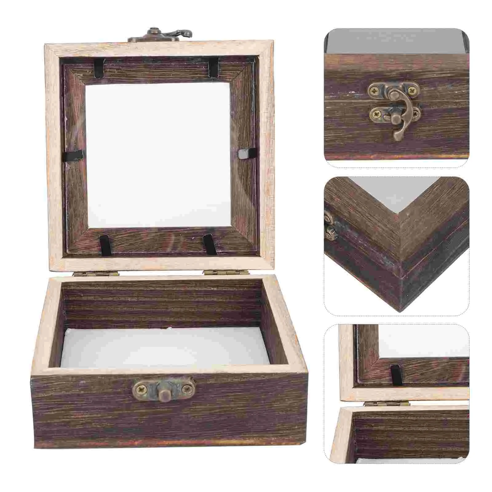 

Butterfly Specimen Box Retro Jewelry Case Holder Display Cabinet Wooden Acrylic Sample Plant Trays