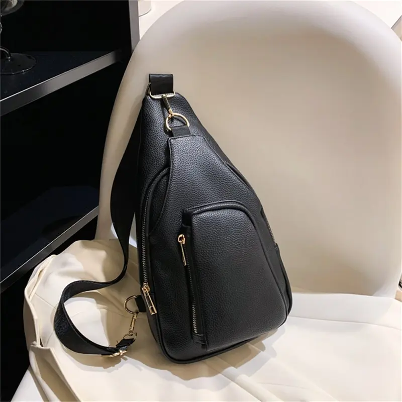 

Women's Chest Pack Fashion Ladies Shoulder Bag Casual Female Crossbody Bag Phone Pouch PU Leather Messenger Bag Handbags Purse