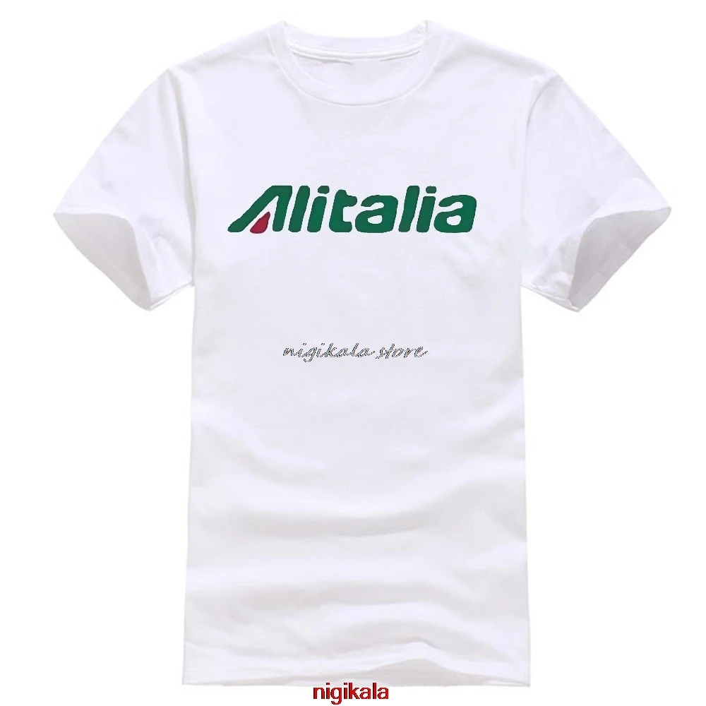 ALITALIA Italian Airlines Travel T-shirt white color
