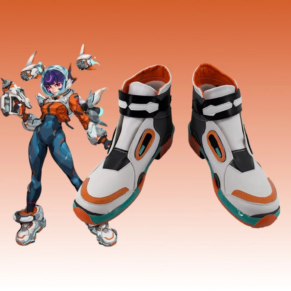 Overwatch 2 Juno Role Playing Shoes Juno Space  Boots OW2 Game Anime Halloween Carnival Party Prop Customization