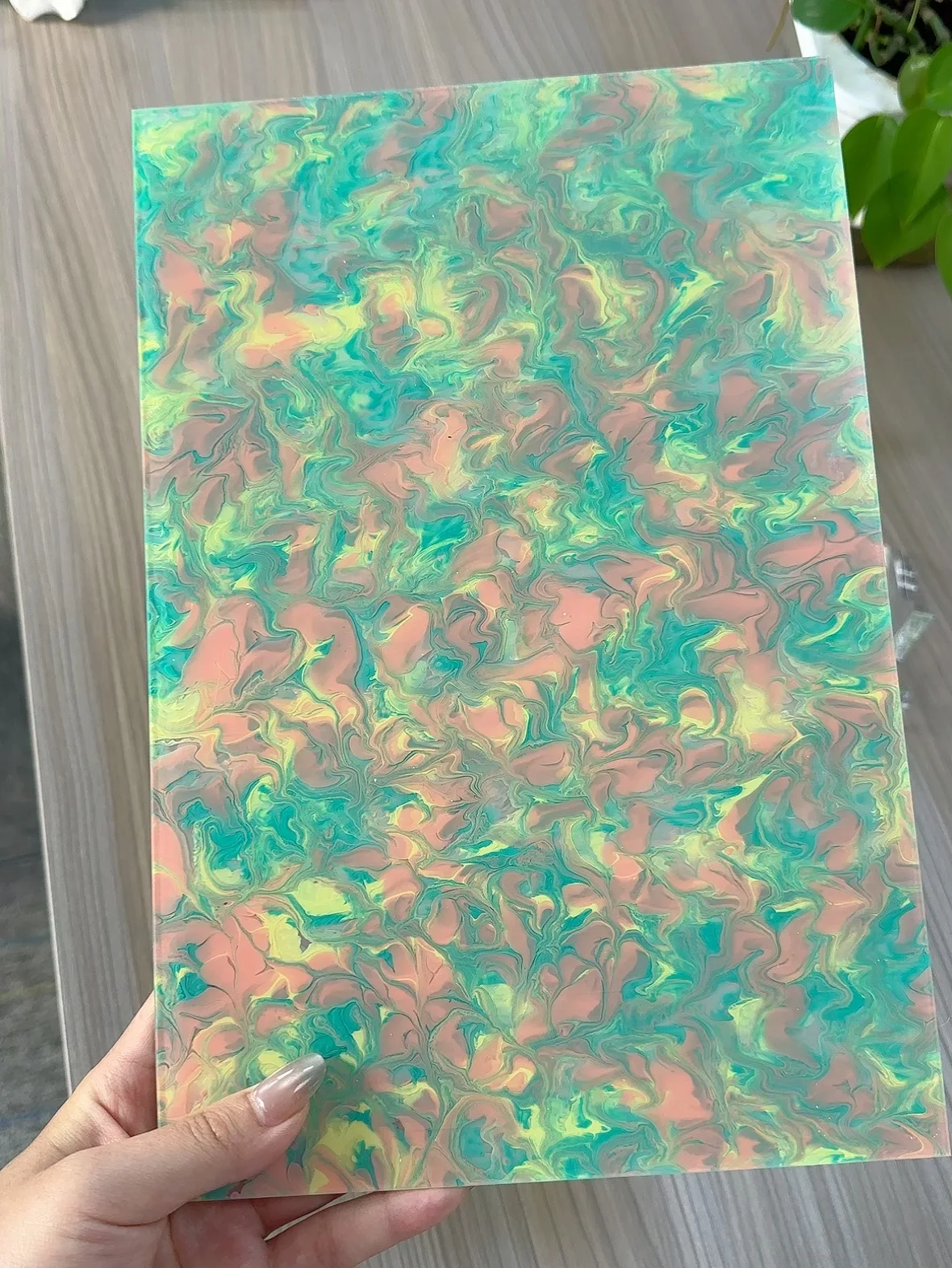 Flower color acrylic sheet 3MM thick 12*8 inches for home decorations crafts jewelry, and other materials