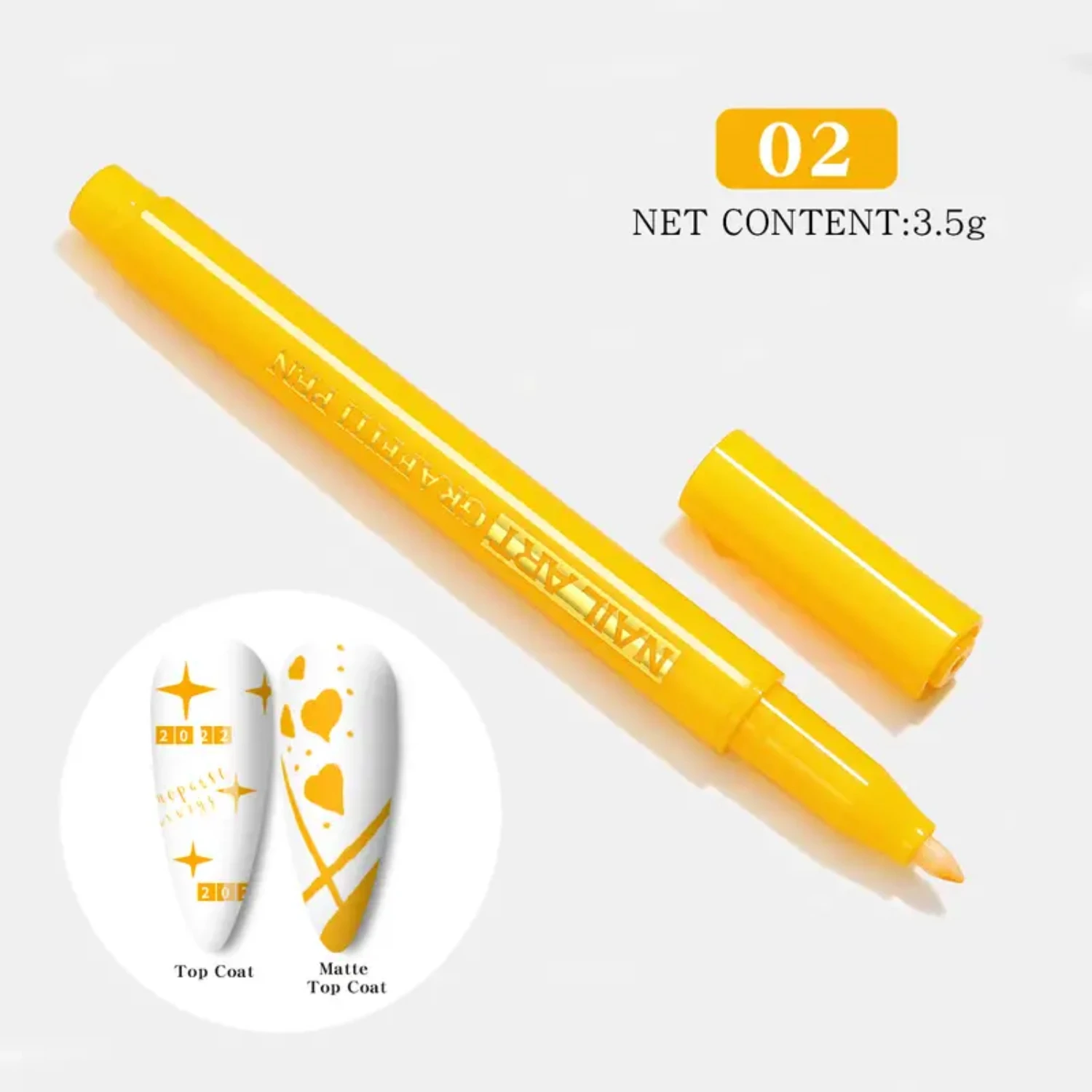 

Gorgeous 3 in 1 Waterproof UV Gel Polish Nail Art Graffiti Pen for Manicure Painting Brush