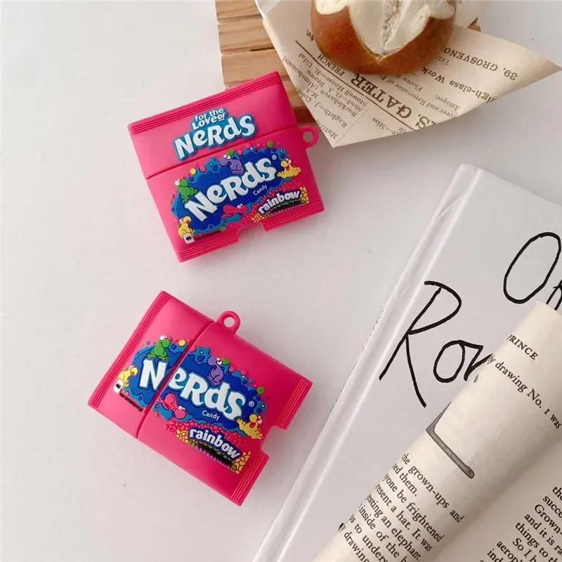 3D сахара Мультяшные яркие наушники чехол для AirPods 2 Чехол чехол для наушников чехол Чехол для AirPod Pro Чехол защитный зарядным устройством