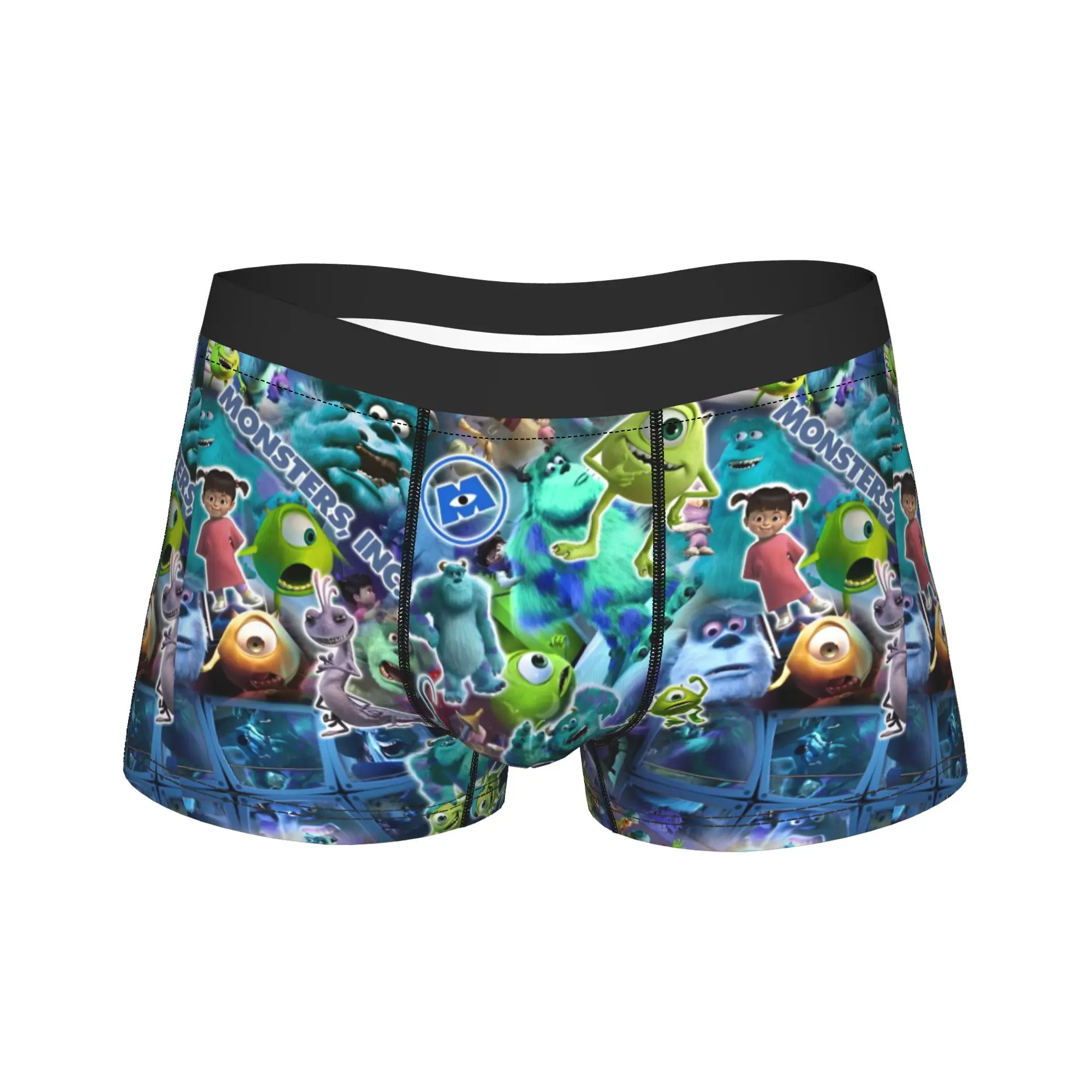 Ropa interior de Monsters Inc James P. Sulliva, calzoncillos tipo bóxer estampados, bragas de calidad para hombres, pantalones cortos elásticos, calzoncillos, regalo
