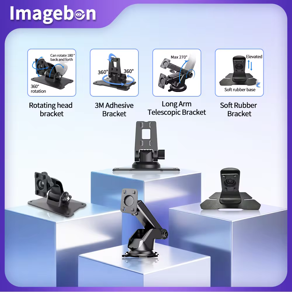 Imagebon coche DVR tipos de soporte DV GPS navegación cámara soporte Base giratoria accesorios para automóvil