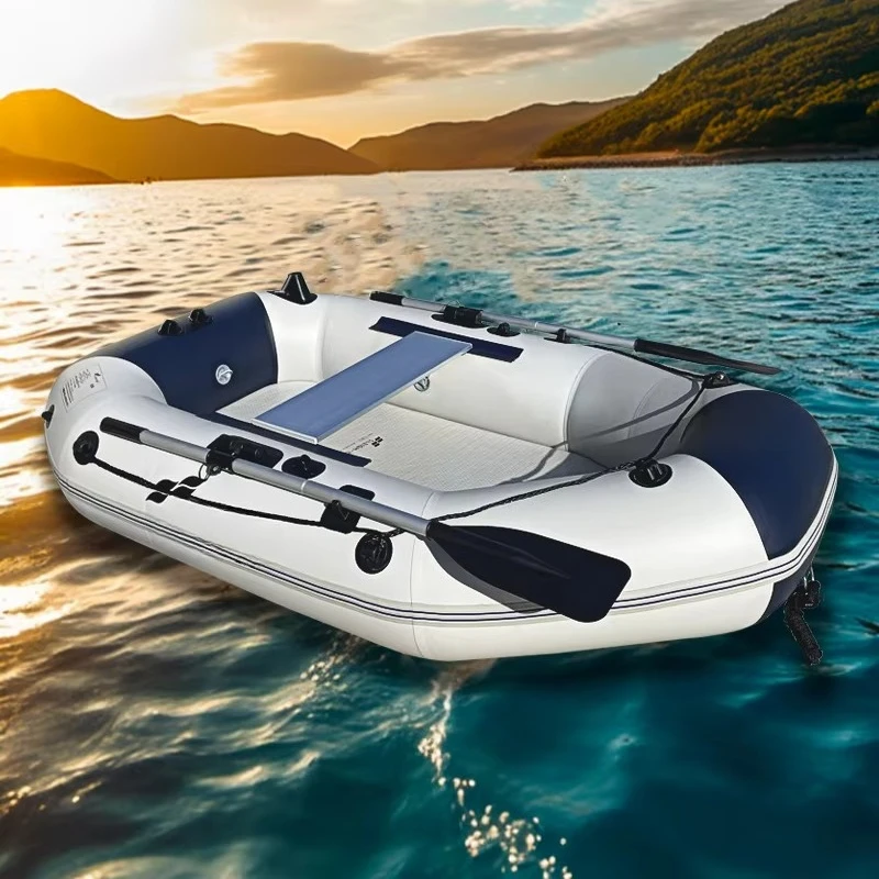 1.2mm Thickened Inflatable Fishing Boat and Kayak for Outdoor Activities Air Deck Floor for 2 Persons for Pool Lake Swimming - view 2