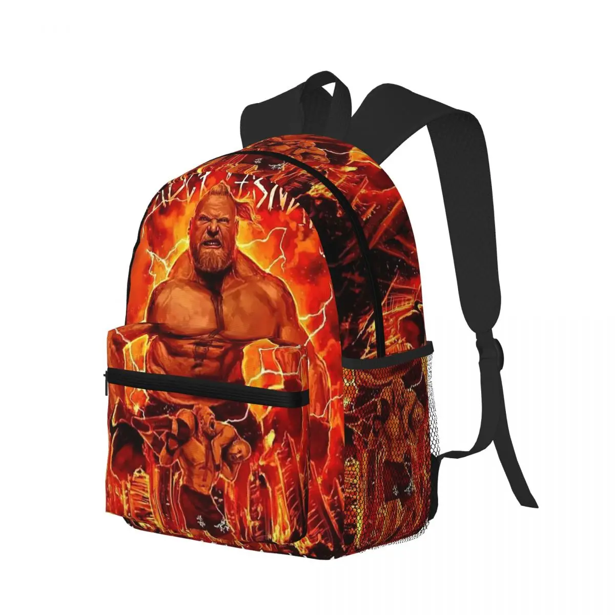 Professional Wrestler Brock Lesnar Student Backpack School Bag Hiking Daypack for Men Women Fashion Bookbag Shoulder Bags