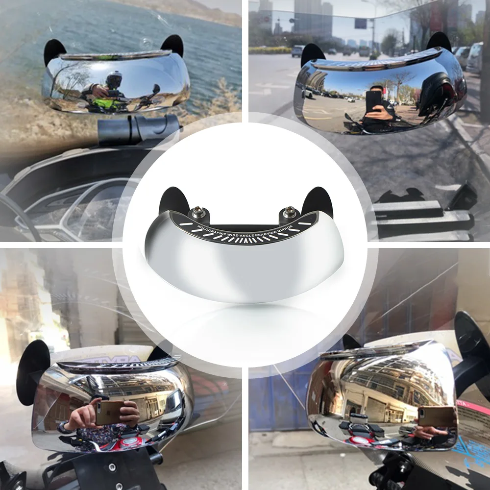 

Motorcycle Accessories 180 Degree Wide-angle Rearview Mirror For Kawasaki NINJA 300R 250R 400R NINJA1000 ER6F Blind Spot Mirror