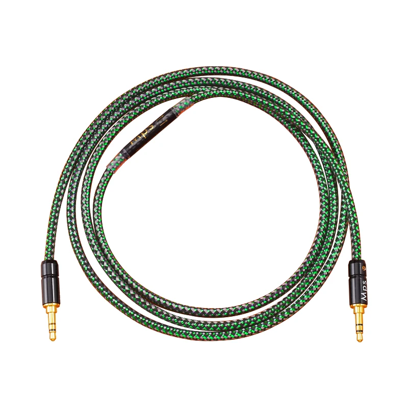 HiFi MPS Angela 99.9999% OCC銅 3.5mmAUX 1対1プラグ モバイルプレーヤー用 スピーカー/ヘッドホンオーディオケーブル