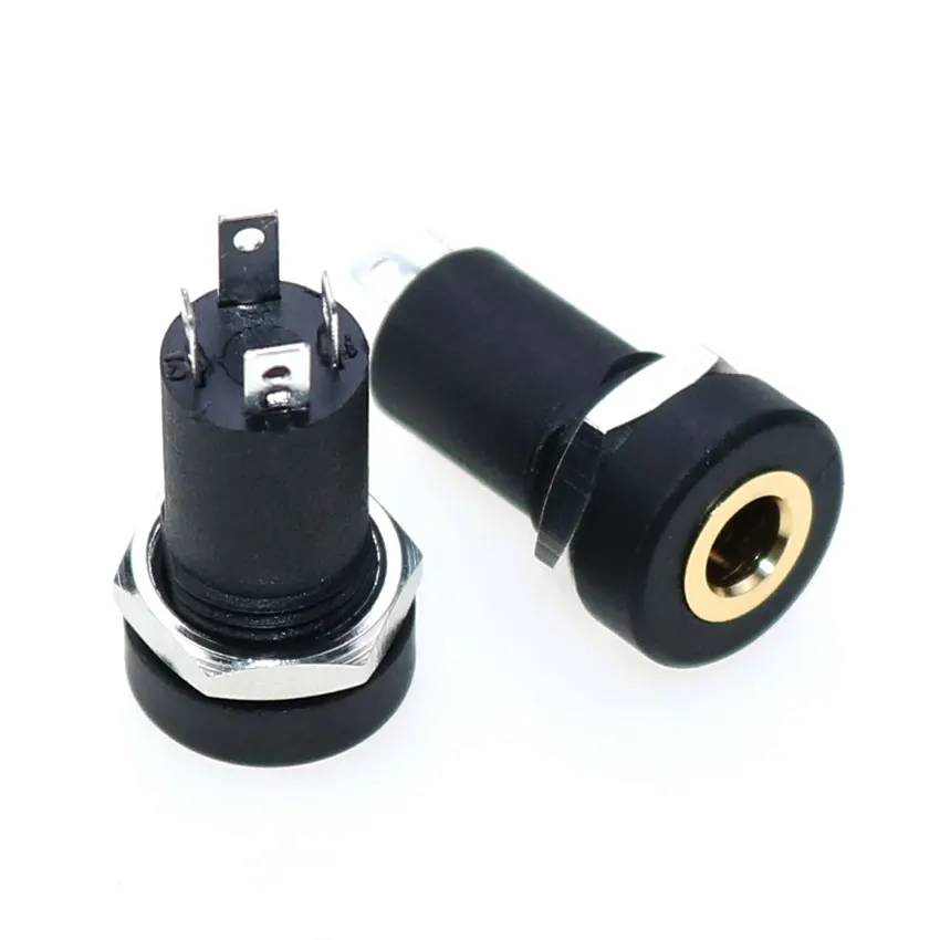 YUXI 10Pcs/Lot  3.5MM PJ-392 A 3640 399 341 342M 301 Stereo Female Socket Jack With Screw 3.5 Audio Video Headphone Connector