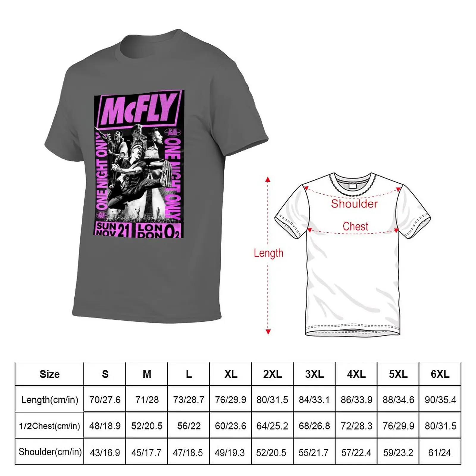 New McFly UK Tour T-Shirt Short t-shirt blank t shirts man clothes oversized t shirt men clothing