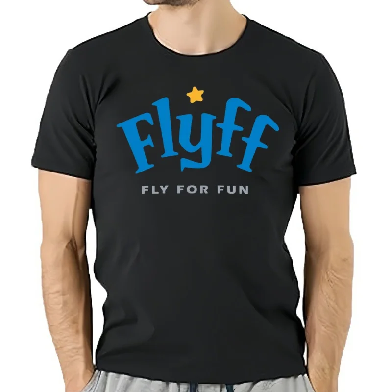 Camiseta con logotipo de Flyff Fly For Fun para hombre, camisa con estampado de animales