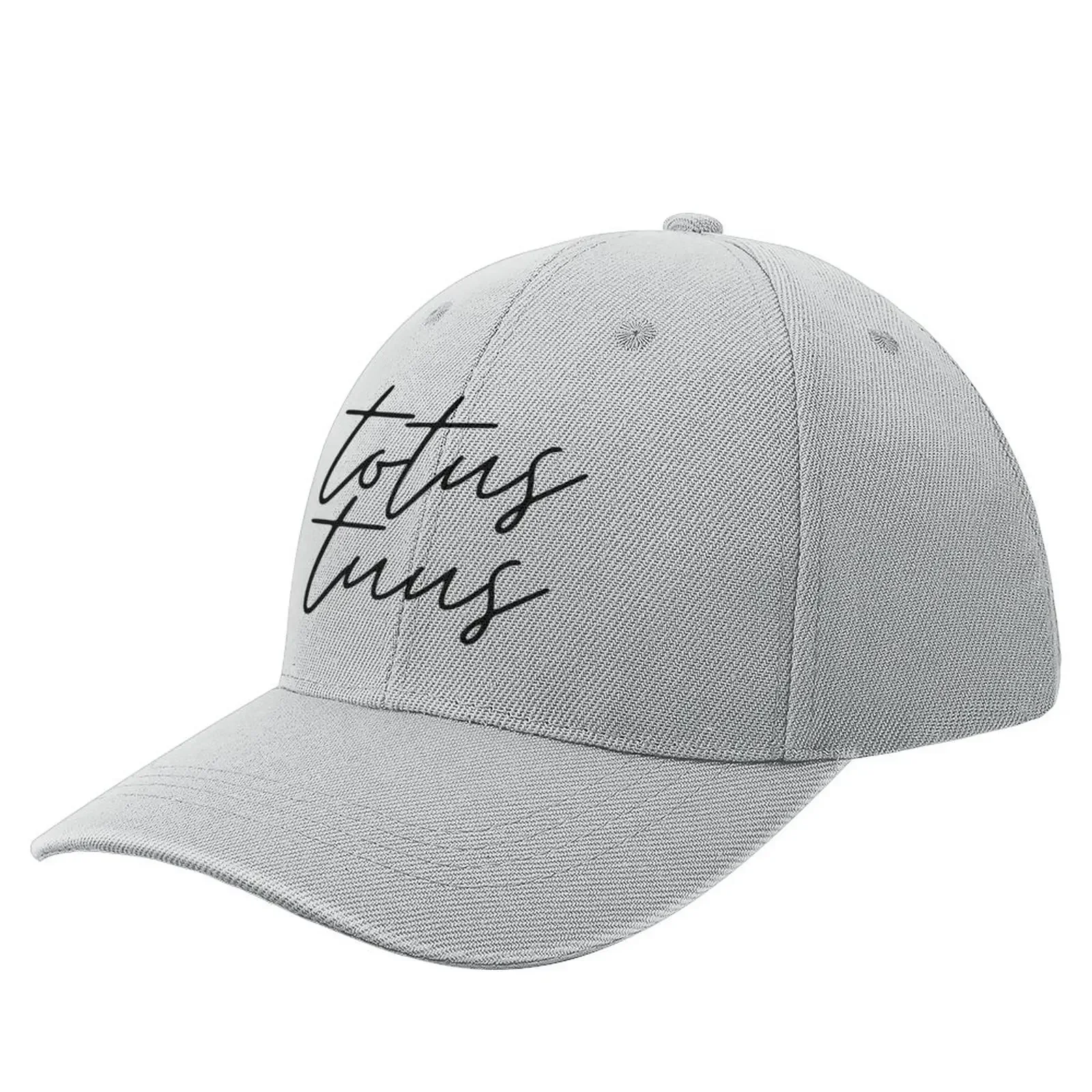 

Totus Tuus Black Thin Cursive Baseball Cap Beach Bag Visor dad hat Men'S Hat Women'S