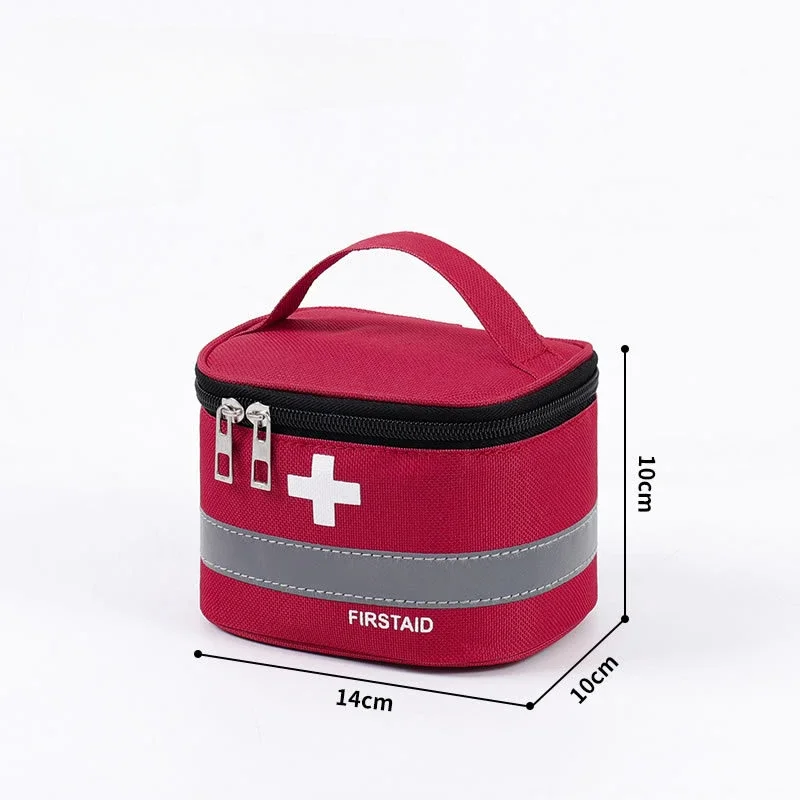 Sac d'emballage de voyage multifonction pour médicaments, portable, épaissi, trousse de premiers soins familiale, boîte de camping, cube à pilules, accessoires, pack de rangement