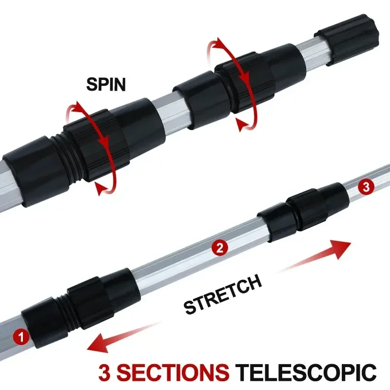 Fishing Net and Rod Set 1.5m/1.7m/2.1m Scalable Pole Removable 35cm/40cm Fishing Net Telescopic Pole Handle Fishing Tackle