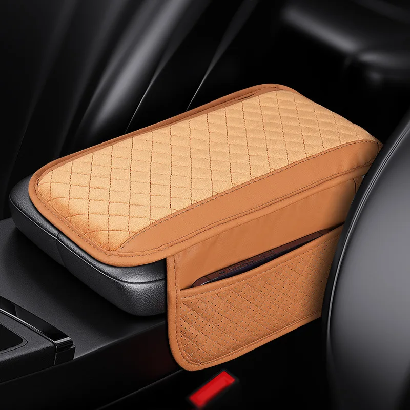 

Car Armrest Box Booster Cushion Storage Bag Center Console Box Protect Cover Heightening Pad Car Interior Accessories