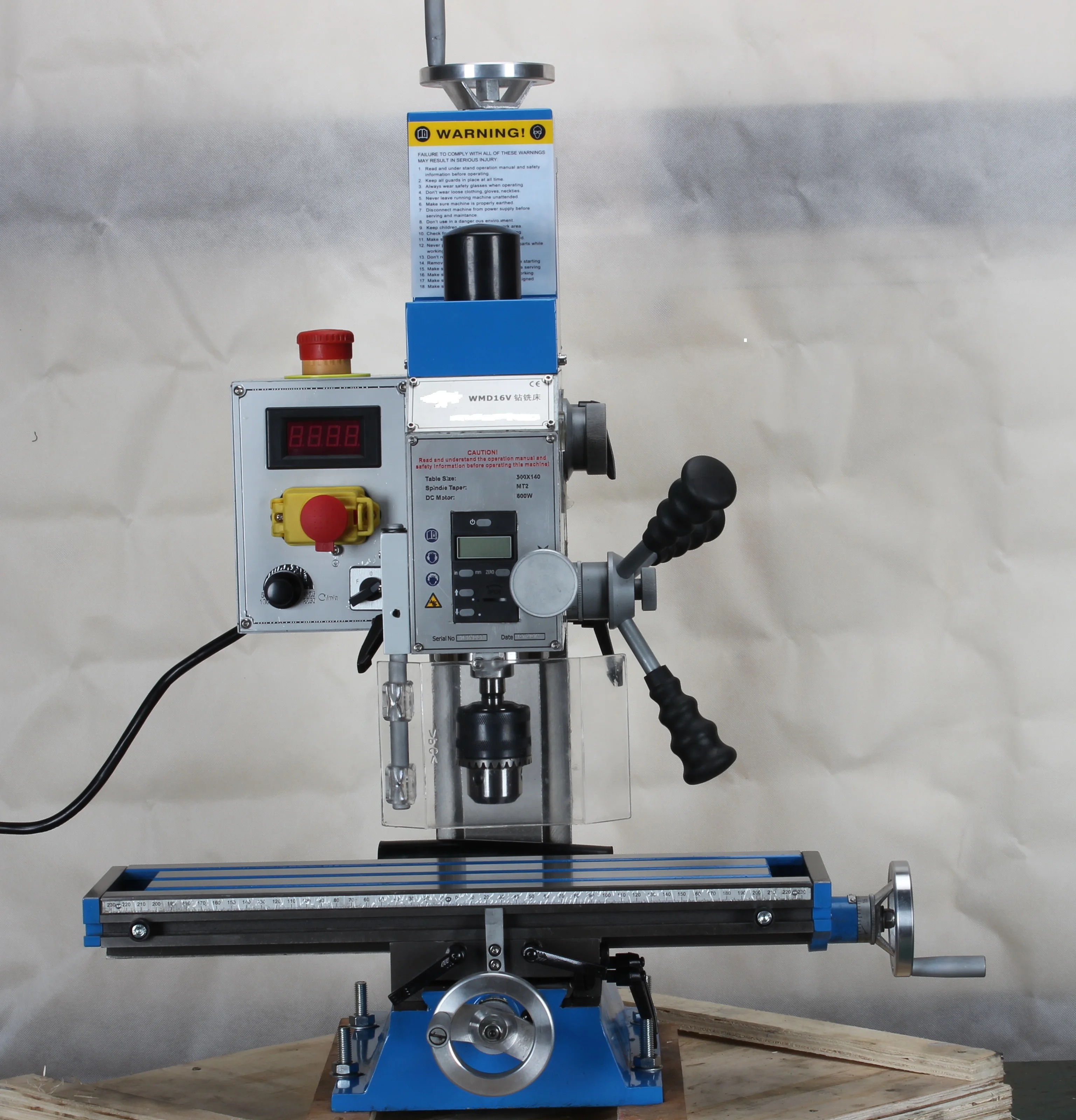 

WMD16V ZX16V Mini Vertical Metal Milling Drilling Machine